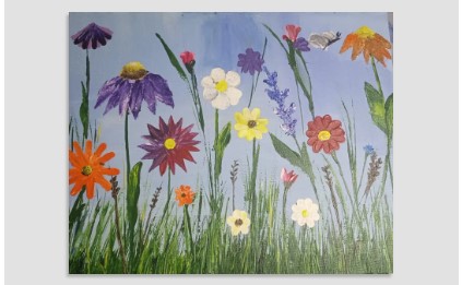 “Wildflowers” – Introduction to Palette Knife Techniques