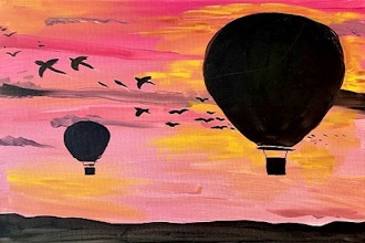 Pink Sunset Balloon Ride (Live Online)