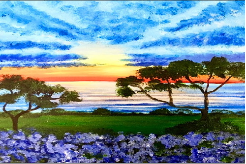Del Mar Sunset Beginner Painting Classes San Diego CourseHorse