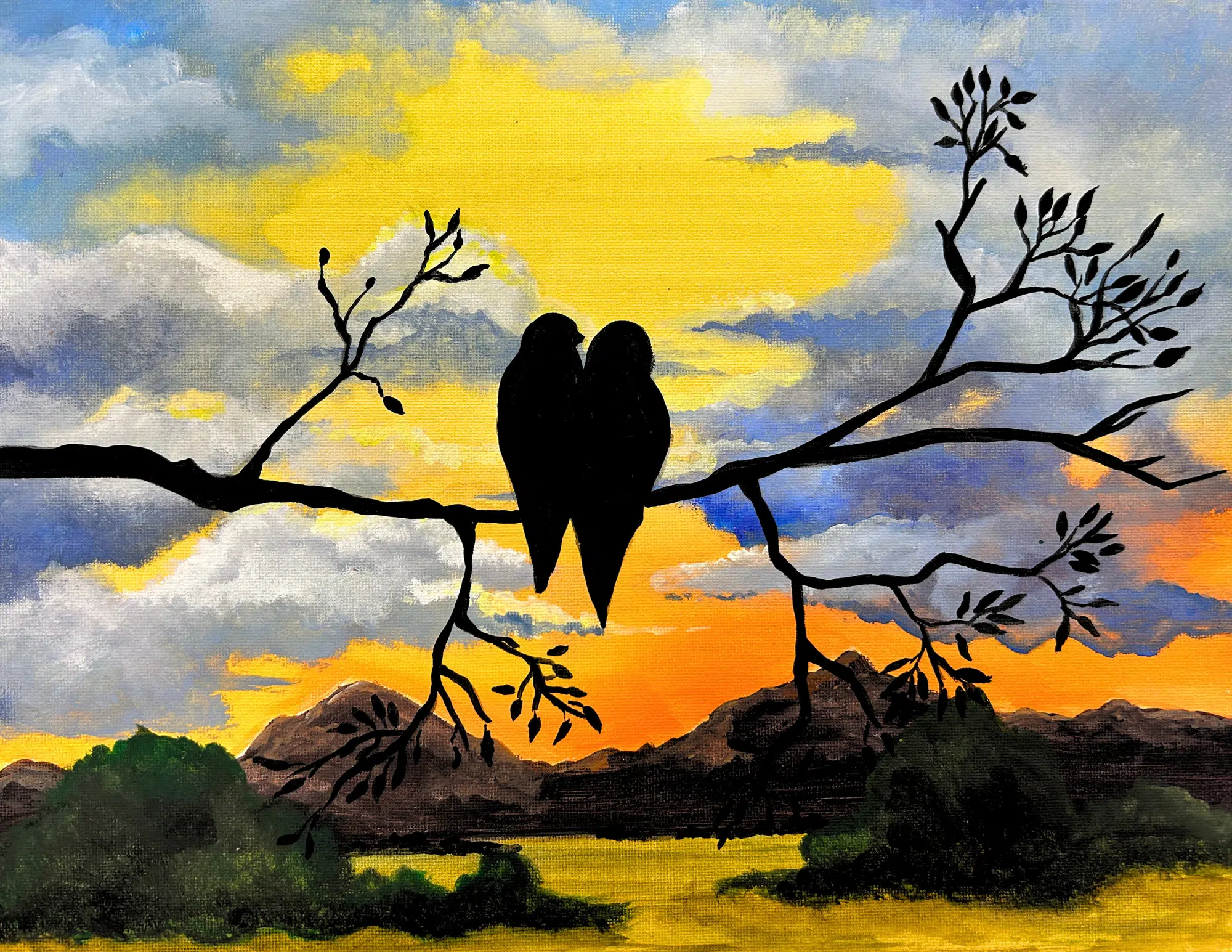 Love Birds Paint and Sip