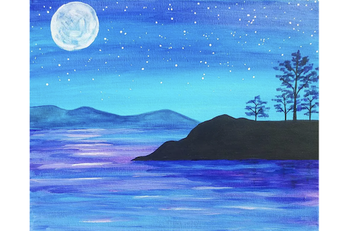 Violet Lake Beginner Painting Classes San Diego CourseHorse