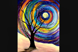 Winter Tree Solstice Painting Classes San Diego Coursehorse Painting Vino Winter Tree Solstice Painting Classes San Diego Coursehorse Painting Vino