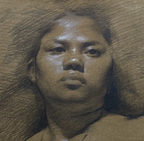 Drawing on Toned Paper (Portrait Drawing)