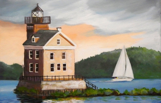 Paint the Rondout Lighthouse Painting Classes New York CourseHorse