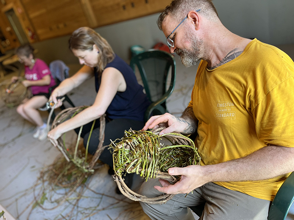 Basket Weaving with Invasive Plants