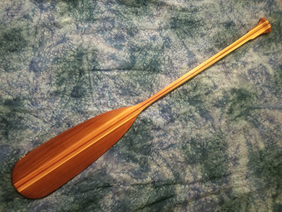Wooden Canoe Paddle Carving