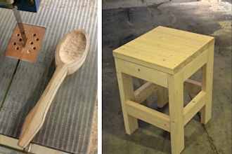 Youth Woodworking 2: Stool & Band Saw Spoon