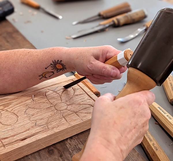 Sunflower Relief Woodcarving for Beginners