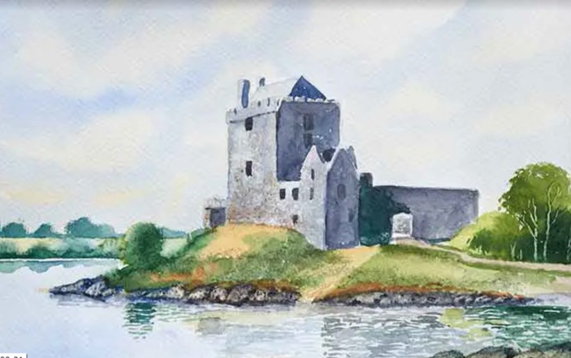 Intermediate Watercolor Landscapes - Irish Castle