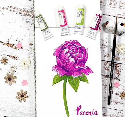 Botanical Painting in Gouache (Opaque Watercolor)