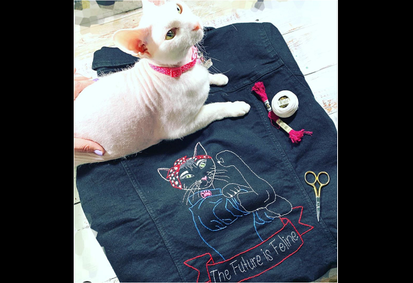 Virtual Upcycling Embroidery on Garments