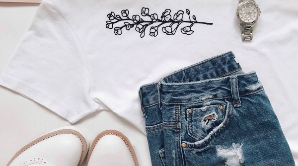 Virtual Upcycling Embroidery on Garments