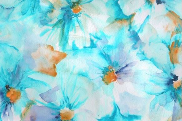 Watercolor Floral Abstracts & Doodles:Absolute Beginner