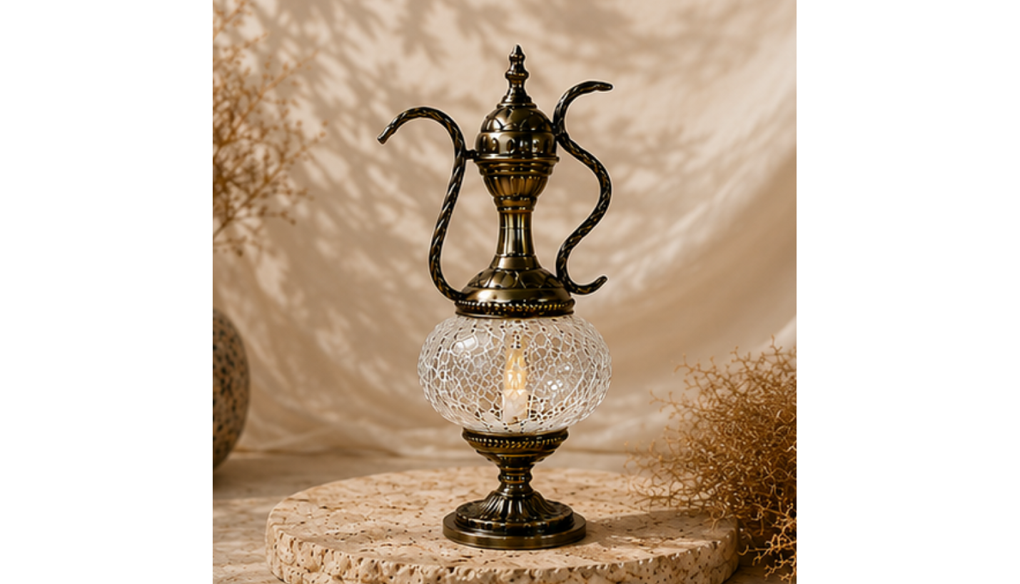 Turkish Mosaic Lamp: Genie Lamp