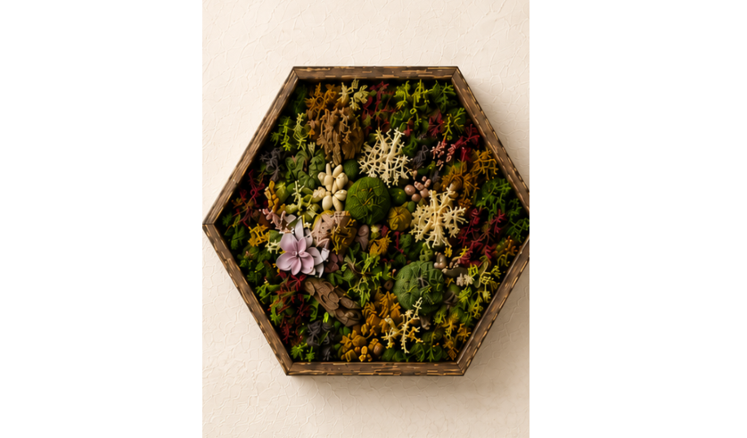 Moss Wall Art Creations (12" Hexagon)