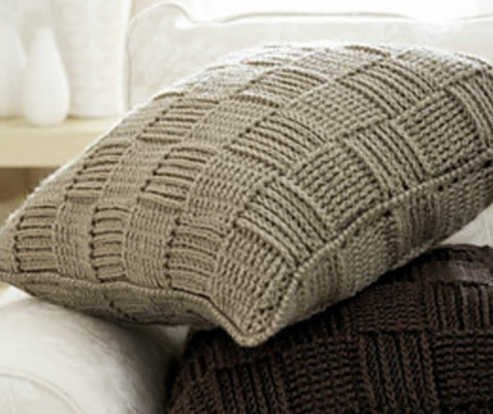 Knit Sampler Pillow