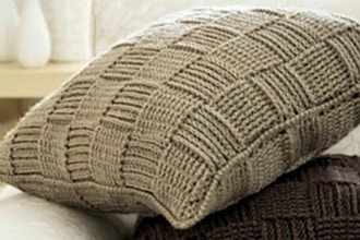 Knit Sampler Pillow
