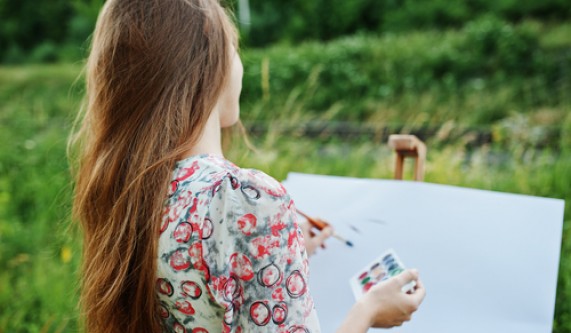 Plein Air Outdoor Watercolor Painting