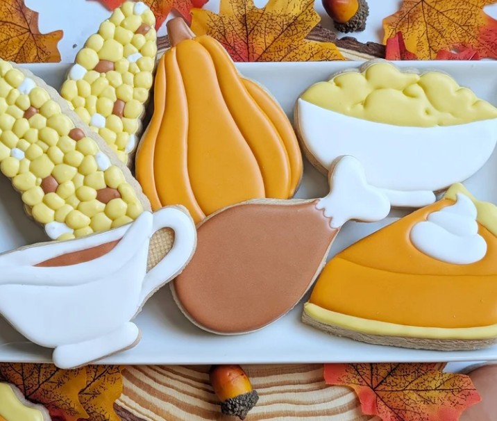 Thankful and Frosted Thanksgiving Cookie Decorating