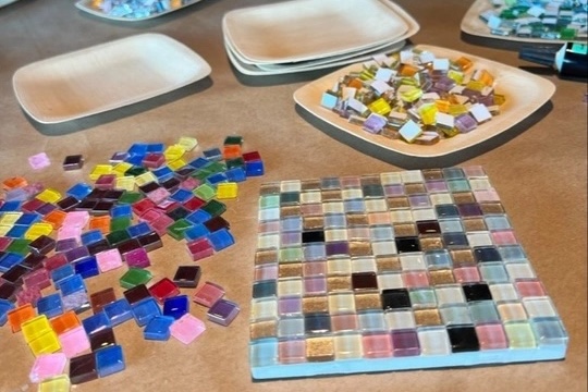 Morning Mamas & Papas: Glass Tile Mosaic Coasters