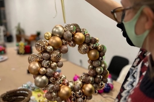 Holiday Happy Hour: Ornament Wreath Making