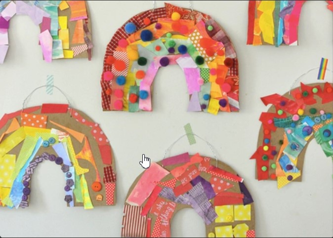 Mini Makers Workshop: Rainbow Multimedia Collage (Ages 3-6)