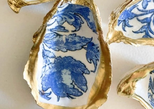 Crafty Happy Hour: Decoupage Oyster Shells