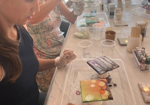Make & Take Crafting: Alcohol Ink Ceramic Tiles (Ages 6 and up)