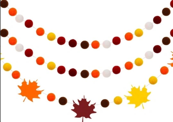 Make & Take Crafting: Autumn Wool Pom Pom Garland(Ages 5 and up)