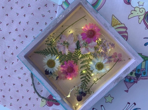 Make & Take Crafting: LED Resin Shadow Box with Flowers (Ages 6 & Up)
