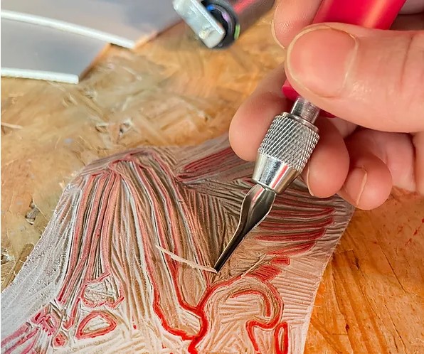 Linocut Valentine's Day Card Workshop