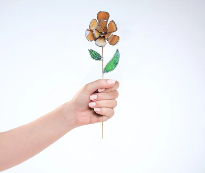Stained Glass 3D Flower