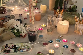 Candle Painting and Card Making