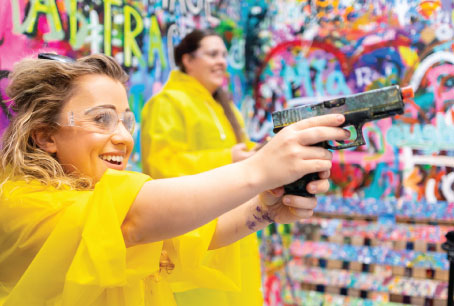 Shooting + Spinning Painting Experience (2-4 People)