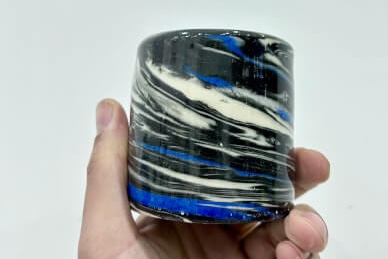 Pottery Wheel Throwing: Agateware Marbling