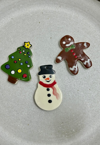 Ceramic Holiday Ornament Class