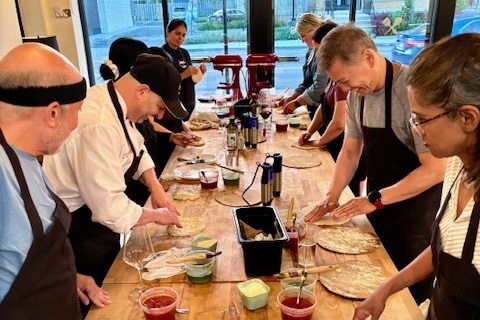 Happy Hour Pizza Making