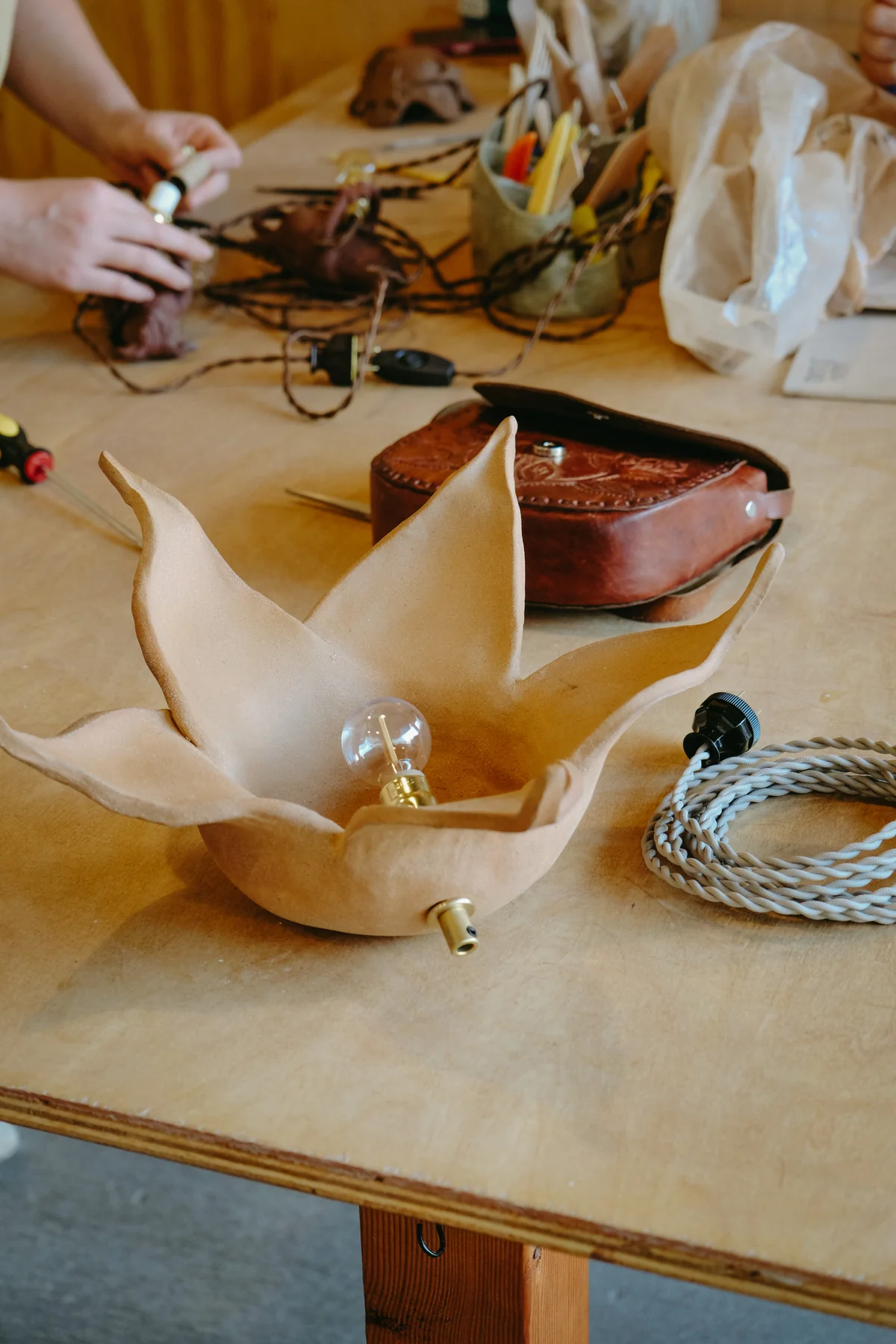 Sculpting Light: Ceramic Lamp Making