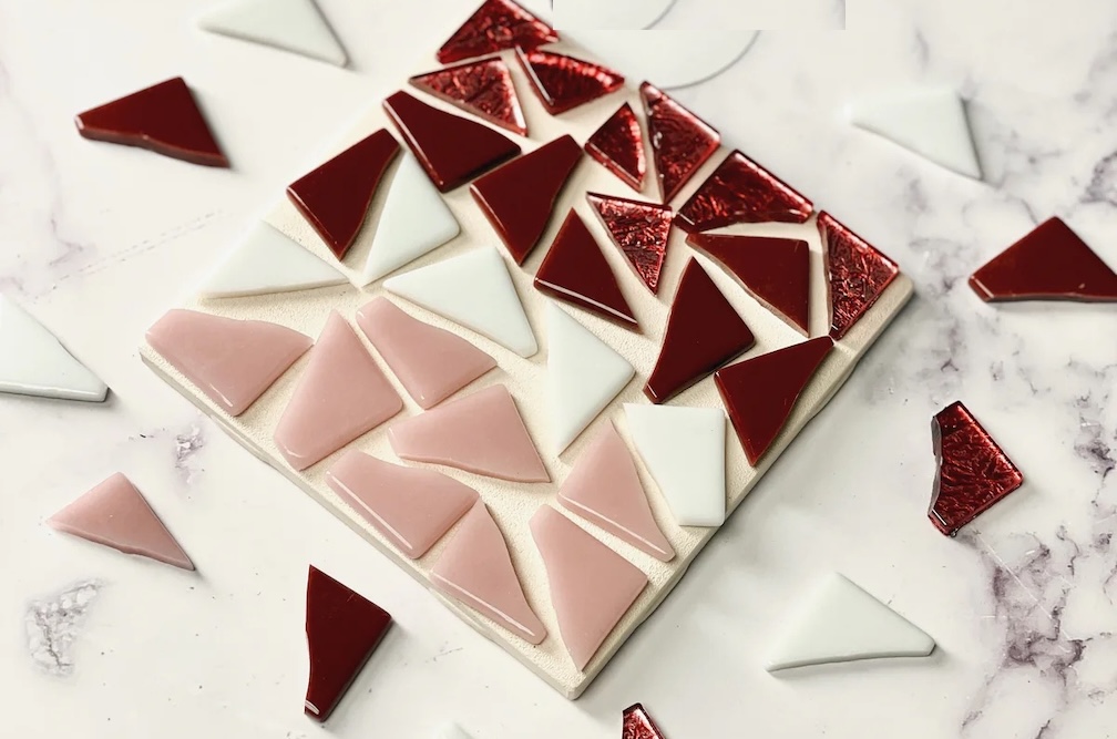 A Work of Heart Mosaic Workshop- Mosaic Coaster