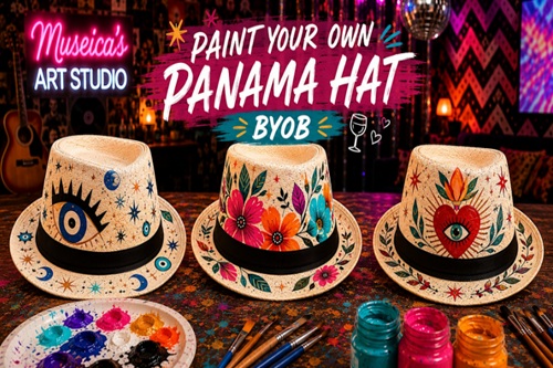 BYOB Sip & Paint - Paint Your Panama Hat!