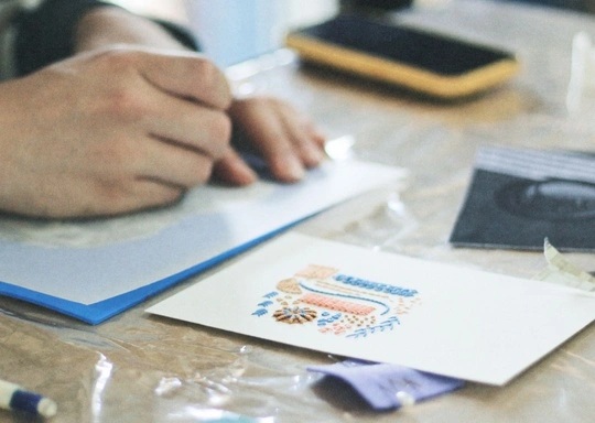 Embroidery on Paper