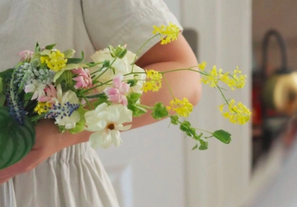 Handl Bundled Bouquet in Ikebana Zen Style