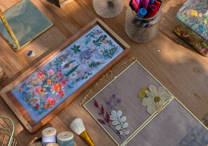 Pressed Flower Photo Frames with Kif!