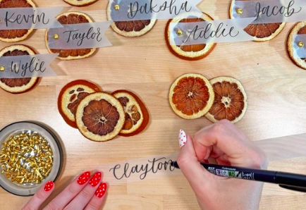 Brush Lettering Place Cards