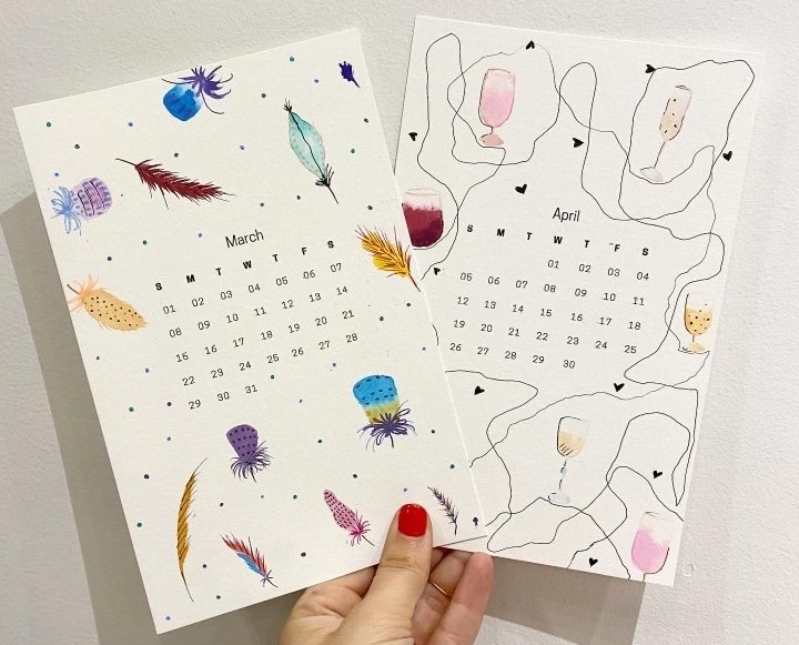 Watercolor Calendars