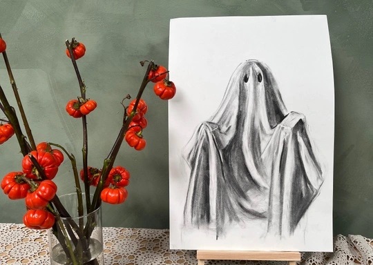 Ghost Figure Drawing