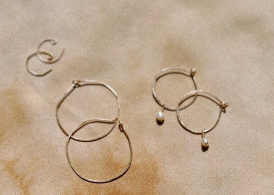 Hand Forged Hoop Earrings