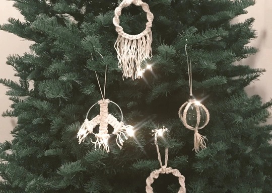 Macrame Ornaments + Decor