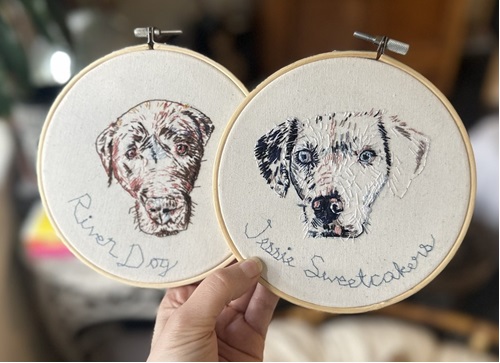 Embroidered Pet Portraits