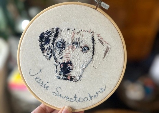 Embroidered Pet Portraits